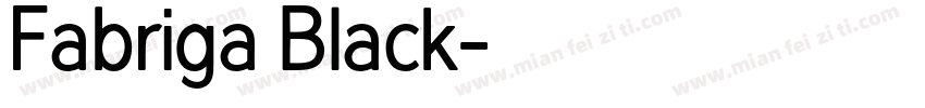 Fabriga Black字体转换